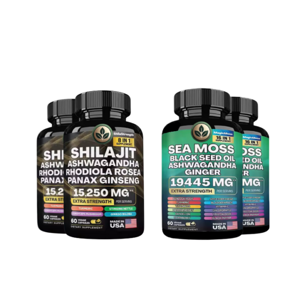 Sea Moss & Shilajit-Power Pack (4 frascos)